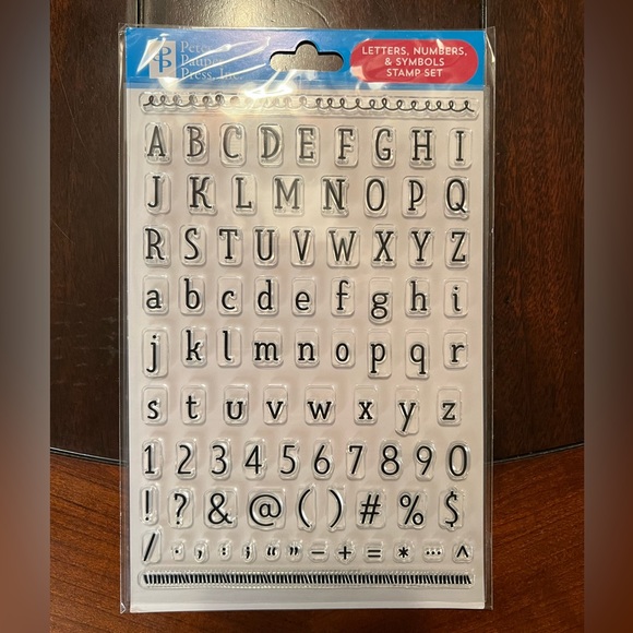 Letters, Numbers, & Symbols Clear Stamp Set - Picture 4 of 4